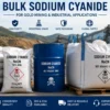 Bulk sodium cyanide drums for gold mining processing