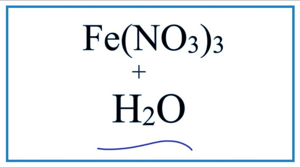 ferric nitrate chemical equation