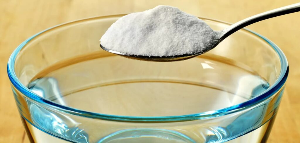 Hydrogen peroxide and baking soda used for surface cleaning